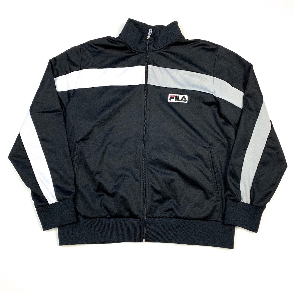FILA Sport Active Striped Track Jacket Full Zip